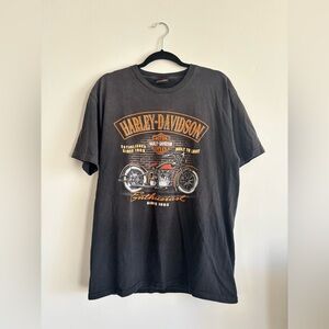 Harley Davidson motorcycle t-shirt black
